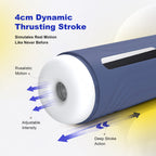 Raptor Automatic Male Masturbator - Interactive Telescopic Stroker with Suction & Real-feel TPE